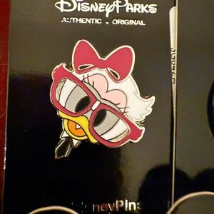 Disney Parks Daisy Duck Pin with Red Bow